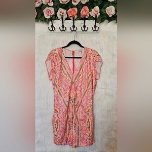 HALE BOB Los Angeles Fyre Print Summer Romper